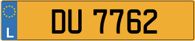 Trailer License Plate
